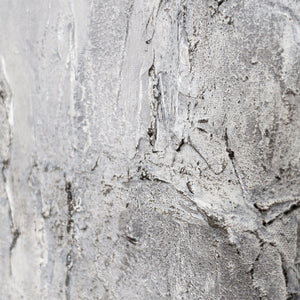 Lienzo enmarcado «Recuerdo de la piedra» – Pintura acrílica texturizada con aspecto de hormigón.