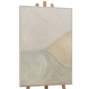 Pintura acrílica sobre lienzo «Huellas de lluvia» – Arte mural moderno con textura