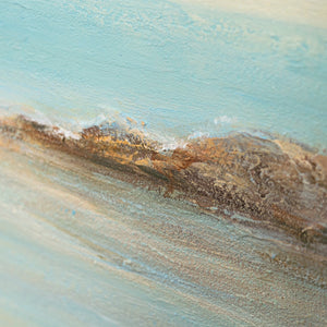 Cuadro pintado a mano sobre lienzo «La levedad del ser» – Pintura acrílica moderna del mar