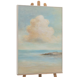 Cuadro pintado a mano sobre lienzo «La levedad del ser» – Pintura acrílica moderna del mar