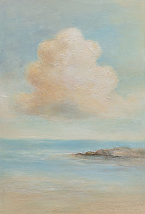 Cuadro pintado a mano sobre lienzo «La levedad del ser» – Pintura acrílica moderna del mar