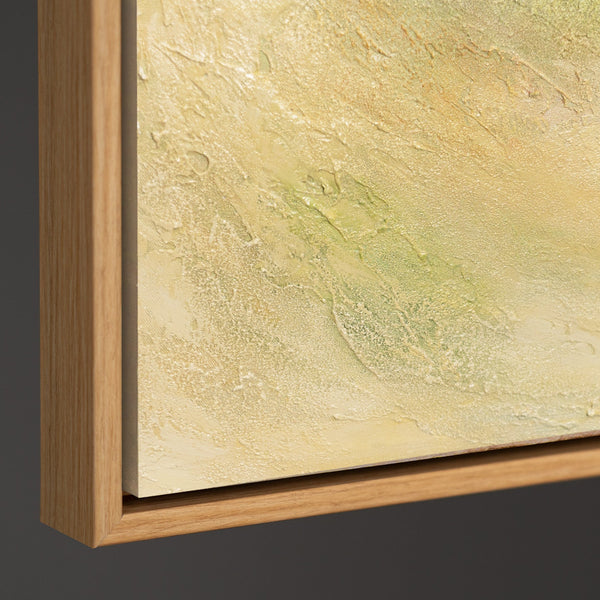 Lienzo pintado a mano «Expansión Cálida» – Arte abstracto moderno con marco