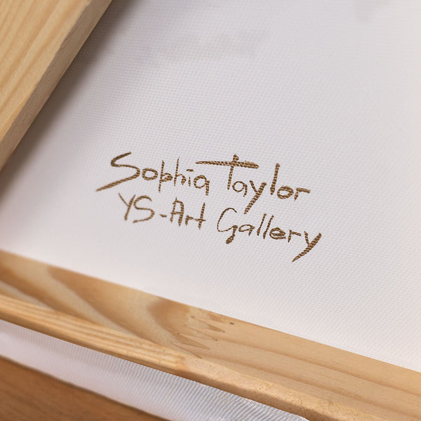 Handgemalte Naturtöne – Moderne Gemälde auf Leinwand mit Rahmen „Schatten und Sand“