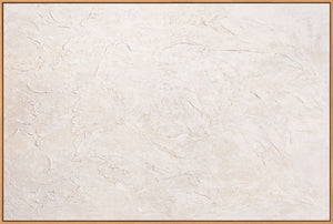 Cuadro acrílico pintado a mano con marco "El Susurro del Tiempo" – Arte abstracto estructural