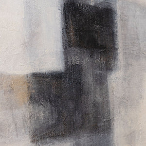 Cuadro pintado a mano «Luz Fantasmal» – Pintura moderna texturizada con marco