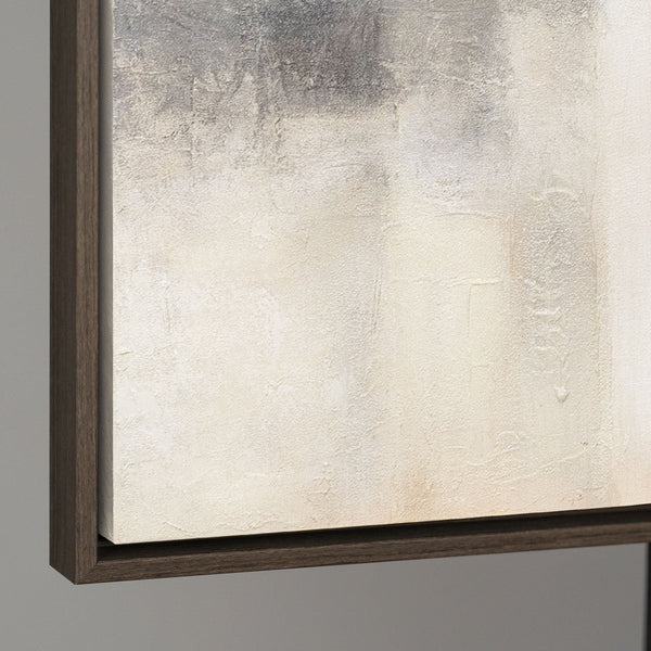 Cuadro pintado a mano «Luz Fantasmal» – Pintura moderna texturizada con marco