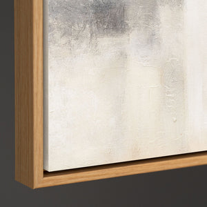 Cuadro pintado a mano «Luz Fantasmal» – Pintura moderna texturizada con marco