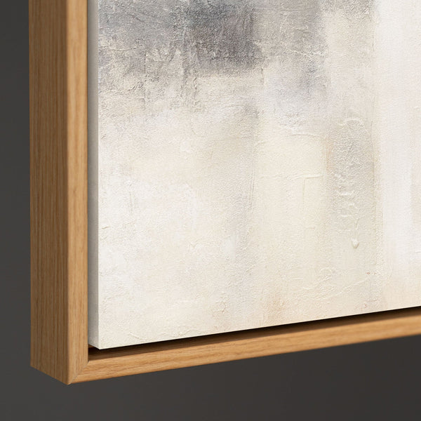 Cuadro pintado a mano «Luz Fantasmal» – Pintura moderna texturizada con marco