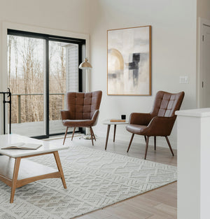 Cuadro pintado a mano «Luz Fantasmal» – Pintura moderna texturizada con marco