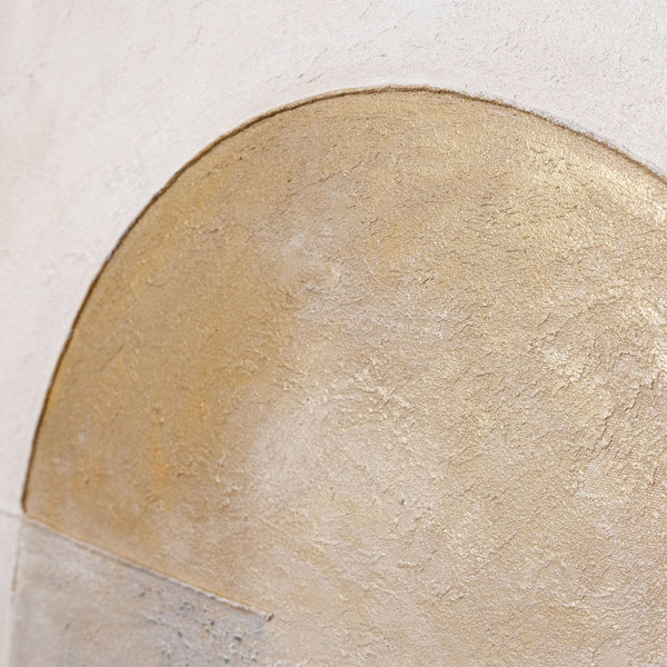 Cuadro acrílico pintado a mano sobre lienzo «Línea del horizonte» – Arte mural moderno para el salón