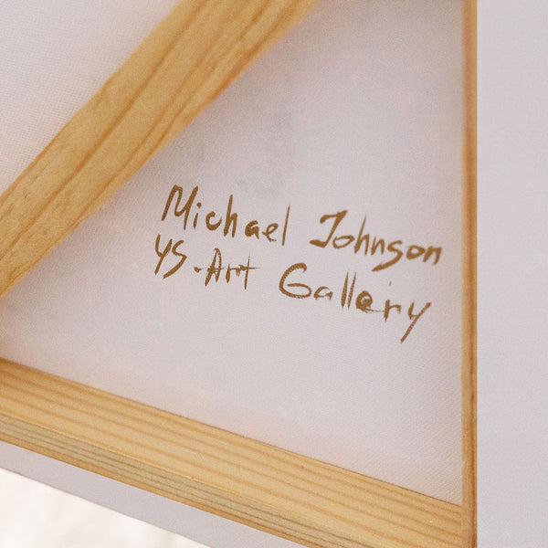 Cuadro acrílico pintado a mano sobre lienzo «Línea del horizonte» – Arte mural moderno para el salón