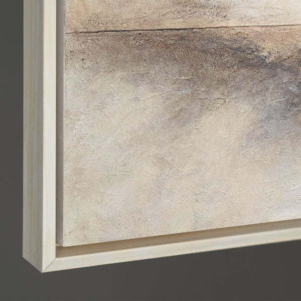 Cuadro acrílico pintado a mano sobre lienzo «Línea del horizonte» – Arte mural moderno para el salón