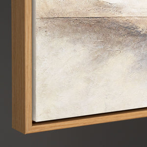 Cuadro acrílico pintado a mano sobre lienzo «Línea del horizonte» – Arte mural moderno para el salón