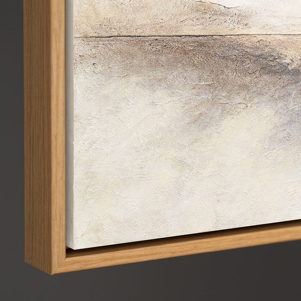 Cuadro acrílico pintado a mano sobre lienzo «Línea del horizonte» – Arte mural moderno para el salón