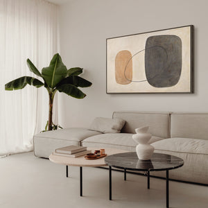 Pintura texturizada – Lienzo pintado a mano “Equilibrio de contrastes”