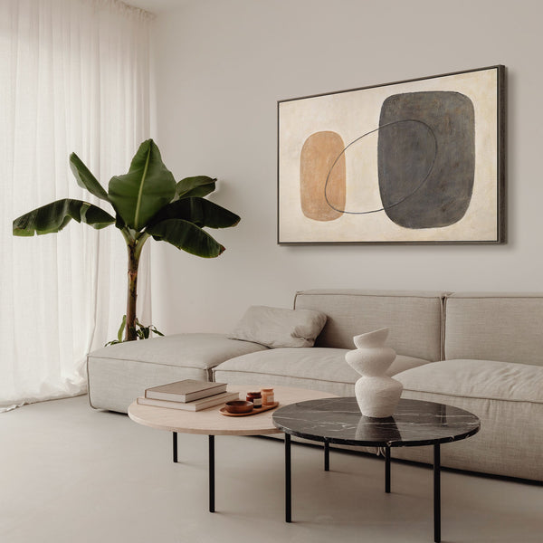 Pintura texturizada – Lienzo pintado a mano “Equilibrio de contrastes”