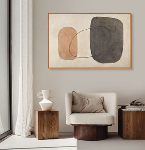 Pintura texturizada – Lienzo pintado a mano “Equilibrio de contrastes”