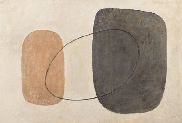 Pintura texturizada – Lienzo pintado a mano “Equilibrio de contrastes”