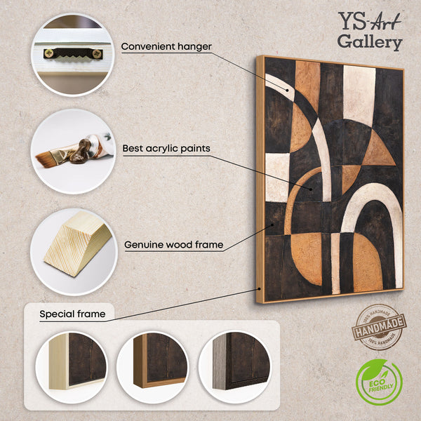 Handgemalte Acrylkunst auf Leinwand