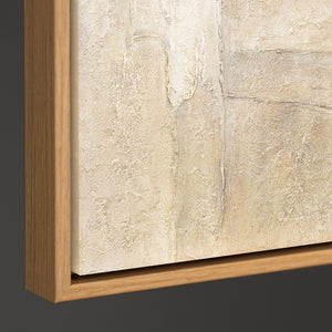 Reliefmalerei Beige Grau Acryl