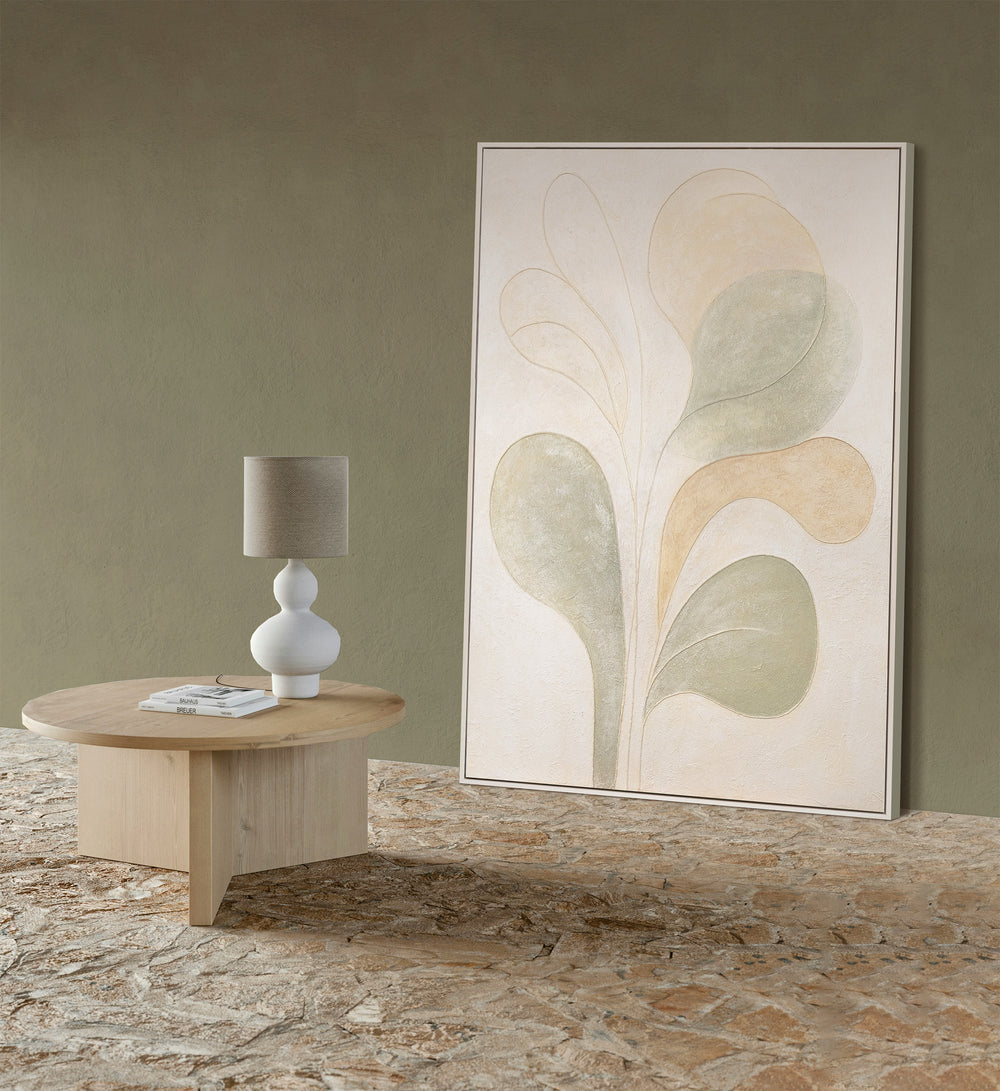 Pintura Abstracta Moderna en Lienzo “Ligereza” – Arte Pintado a Mano para el Salón