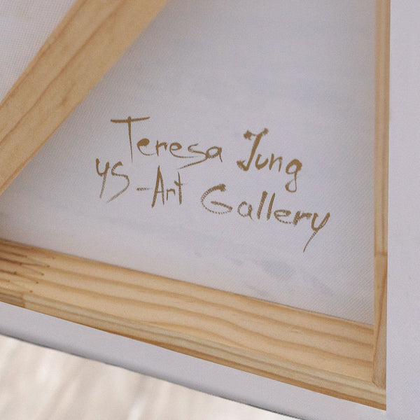 Lienzo moderno enmarcado «Amanecer apacible» – Arte abstracto en tonos tierra