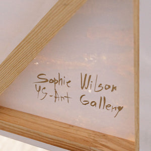 Lienzo enmarcado «Huellas del viento» – Arte mural pintado a mano en tonos naturales