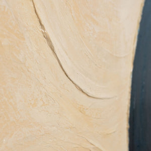 Moderne abstrakte Leinwandkunst mit klarer Formensprache – Handgemaltes Gemälde „Schnitt durch den Horizont“