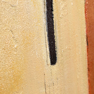 Strukturierte Acrylmalerei mit Rahmen „Gleichgewicht“ – Geometrische Abstrakte Kunst