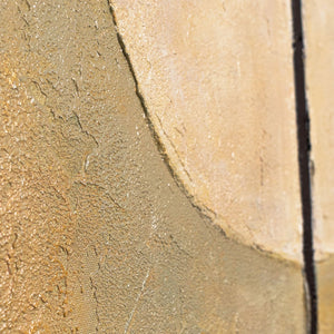 Strukturierte Acrylmalerei mit Rahmen „Gleichgewicht“ – Geometrische Abstrakte Kunst