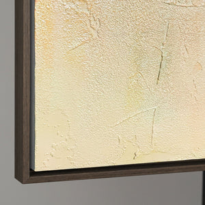 Strukturierte Acrylmalerei mit Rahmen „Gleichgewicht“ – Geometrische Abstrakte Kunst