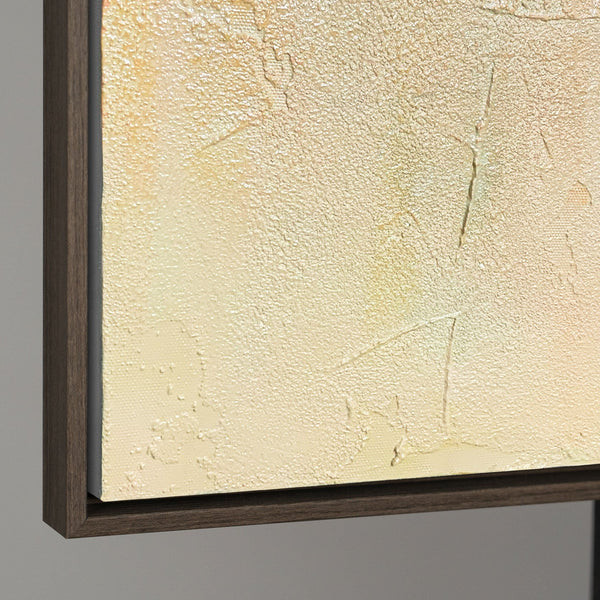 Strukturierte Acrylmalerei mit Rahmen „Gleichgewicht“ – Geometrische Abstrakte Kunst