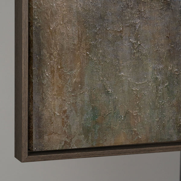 Cuadro pintado a mano "La calidez del universo" – Pintura acrílica moderna con detalles dorados