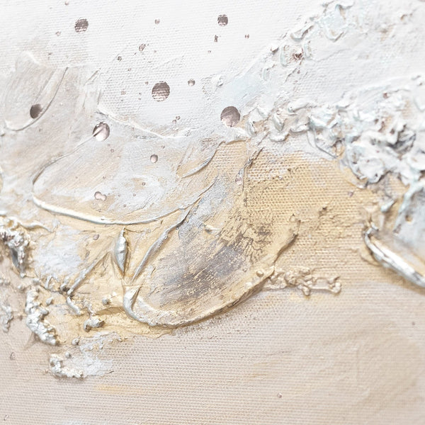 Handgemalte Acrylstruktur mit natürlicher Farbgebung