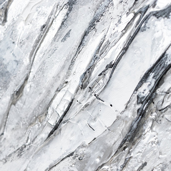 Nahaufnahme Acrylstruktur Berglandschaft modern