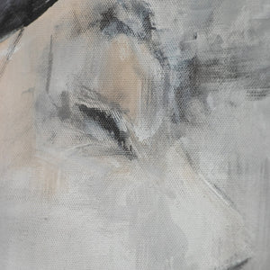 Künstlerische Darstellung weiblicher Figur mit weichem Ausdruck