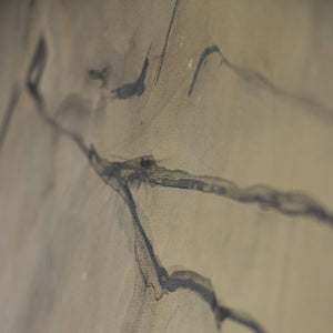 Nahaufnahme mit Linienstruktur auf Acryl moderne Texturdetails