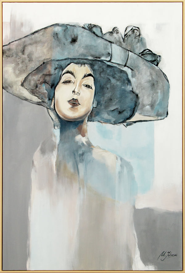 Moderne Wanddeko handgemalt