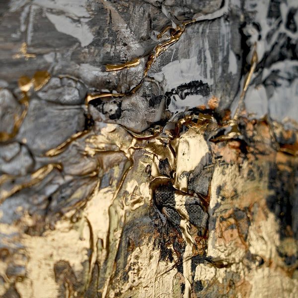 Detailansicht mit goldener Struktur und Textur