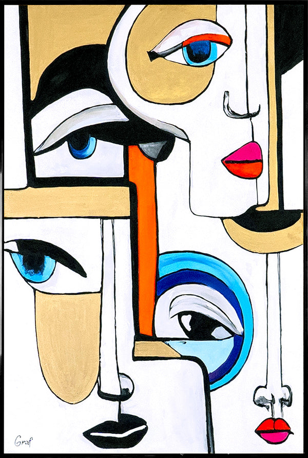 Künstlerische Acrylmalerei Struktur Deko