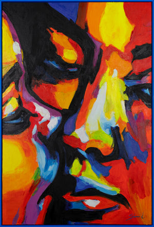 Künstlerische Acrylmalerei Struktur Deko