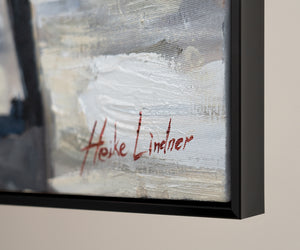 Cuadro Pintado a Mano sobre Lienzo con Marco "Atmósfera Urbana"