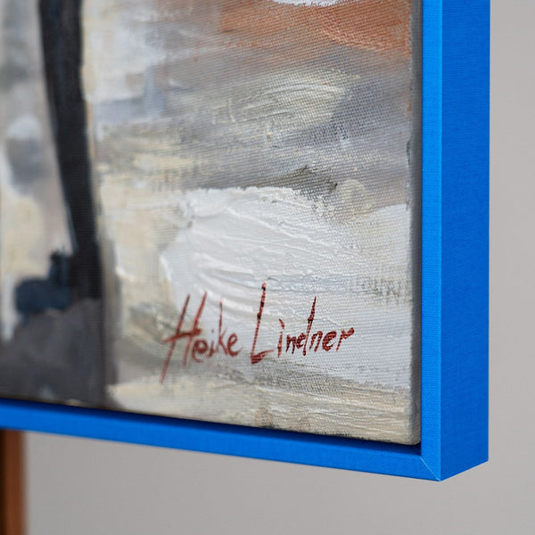 große wanddeko mit Blau Rahmen