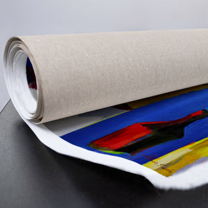 Leinwand gerollt mit sichtbarer Textur