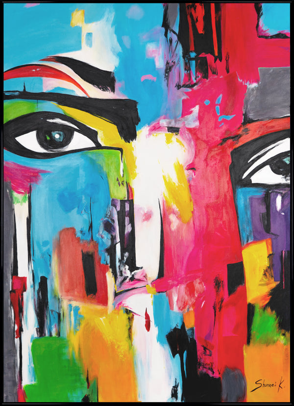 Künstlerische Acrylmalerei Struktur Deko