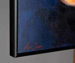 Cuadro Moderno para Salón "Feminidad" Silueta de Mujer Elegante Pintada a Mano