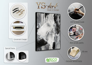 Cuadros grandes, cuadros para salón, abstractos con marcos, reflejos de alto contraste.