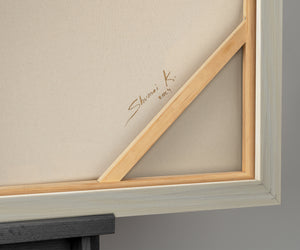 Cuadro abstracto "Ritmo gráfico" con marco decoración de pared salón