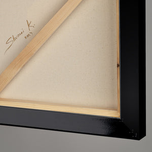 Cuadro abstracto "Ritmo gráfico" con marco decoración de pared salón