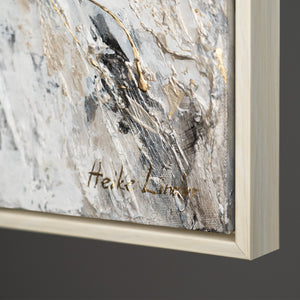 Cuadro abstracto mariposa con marco alas doradas Cuadros en lienzo salón